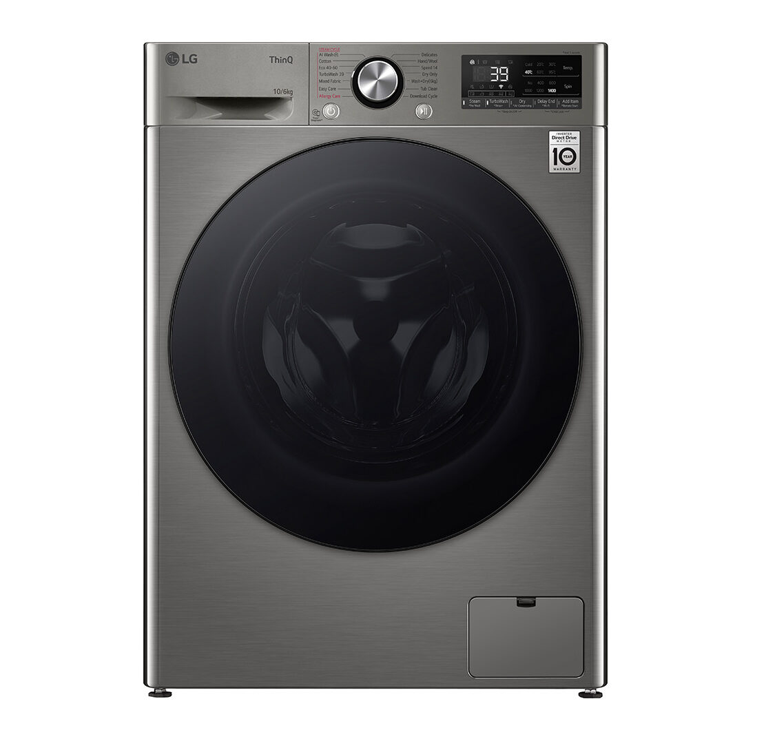 LG Front Loader Washer Dryer 10Kg Washer | 6Kg Dryer