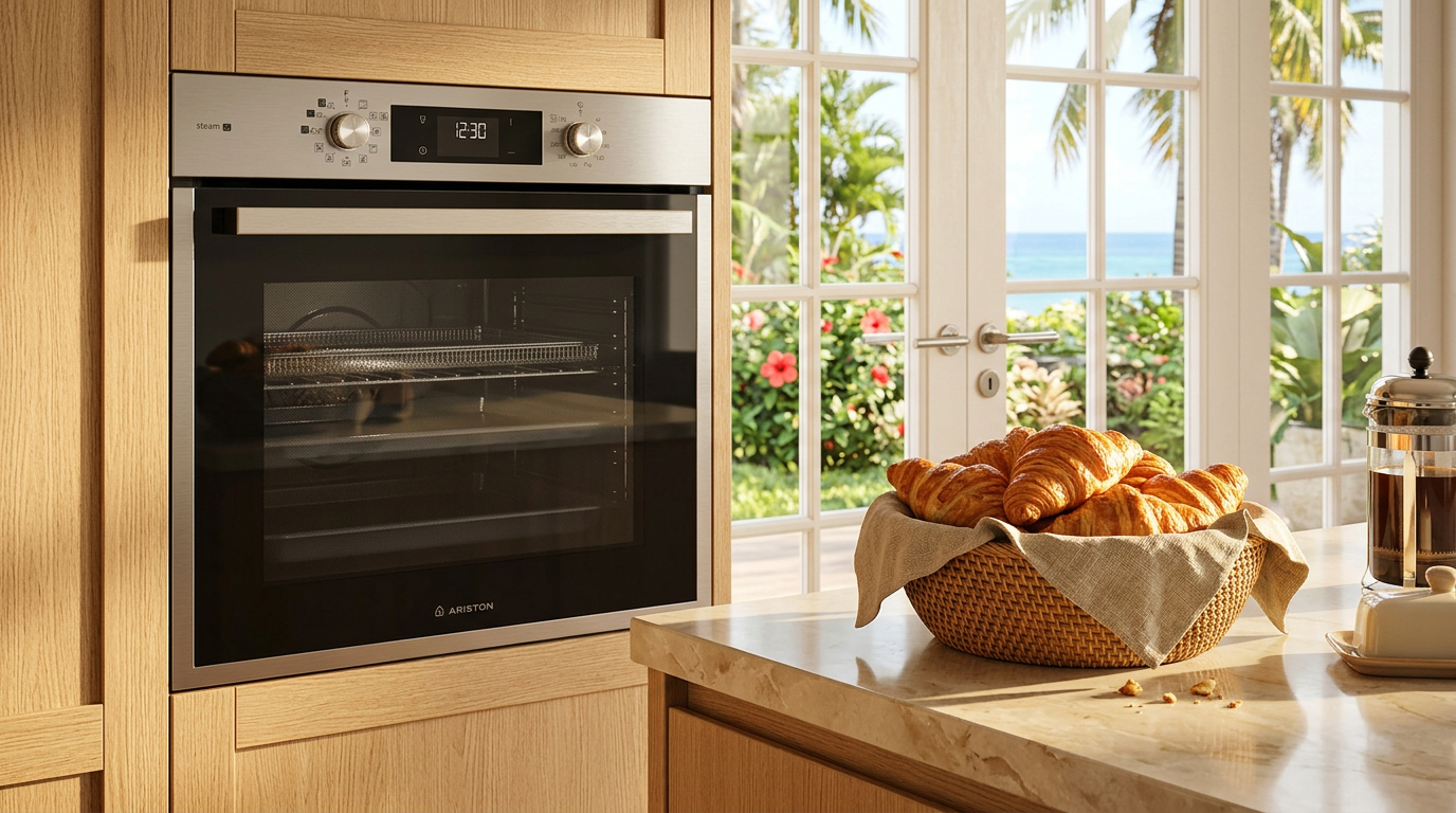 ARISTON Built-In Ventilated Oven with Steam 60cm 71L