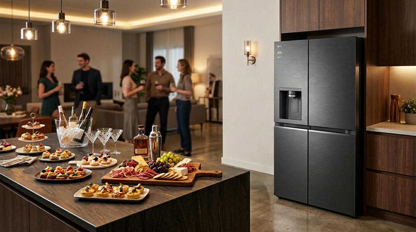 LG Side by Side Refrigerator 635L Net Capacity