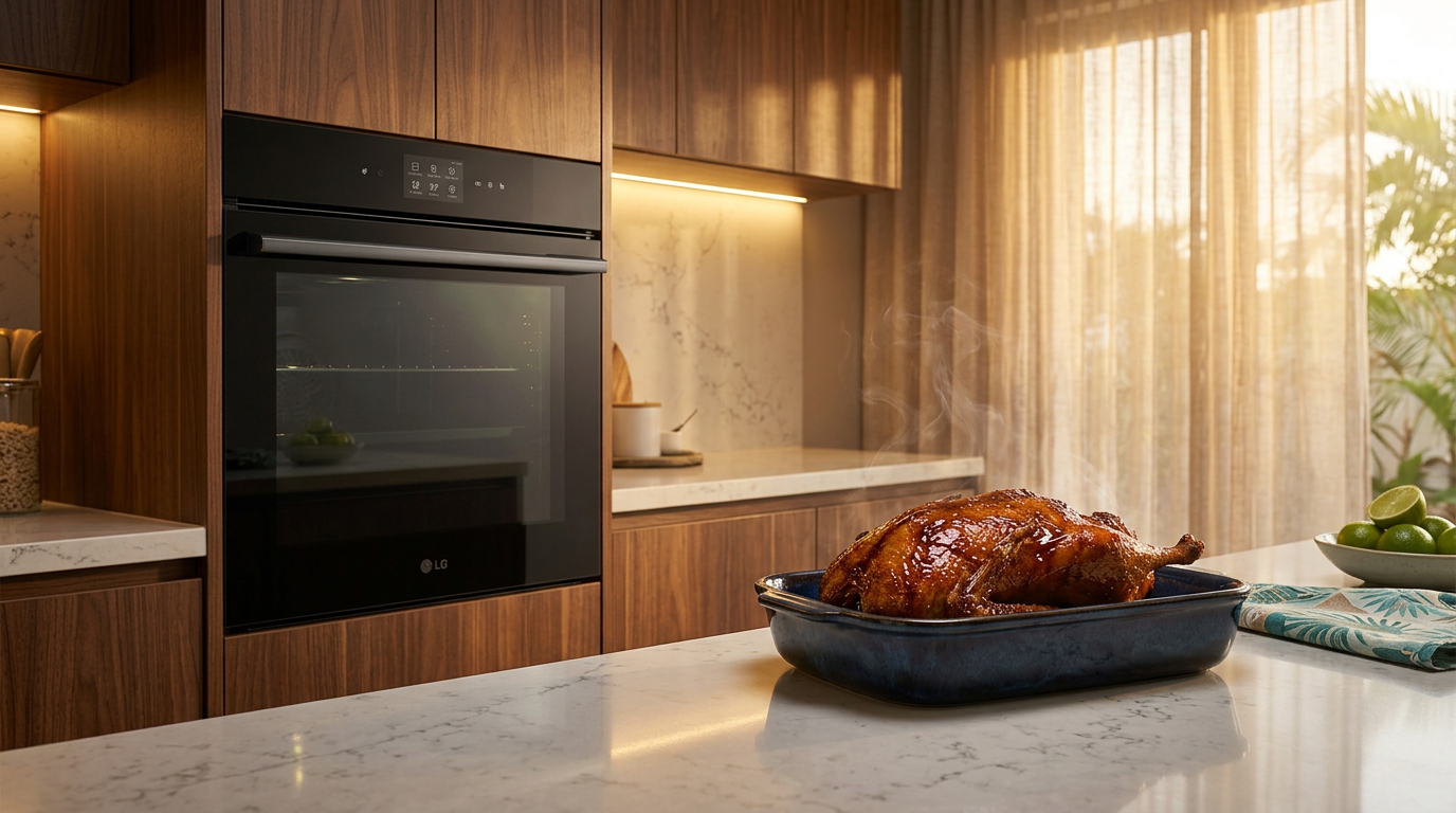 LG Built-In Ventilated Oven with Steam 60cm 76L
